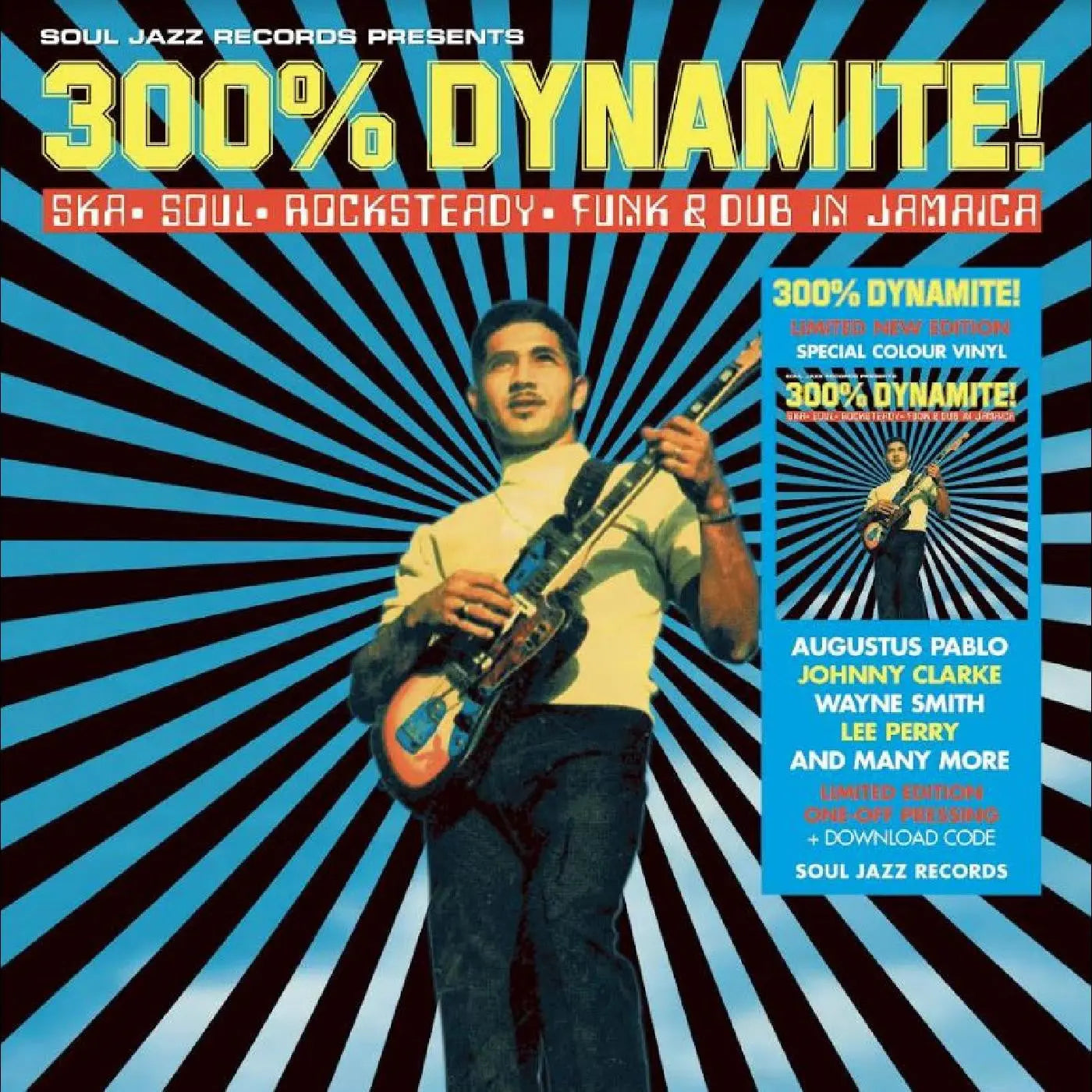 300% Dynamite! Ska, Soul, Rocksteady, Funk and Dub in Jamaica [2LP Translucent Blue Vinyl]